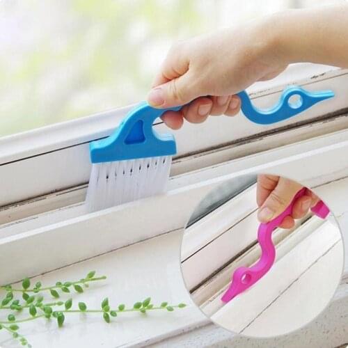 Swan Shape Window Groove Cleaning Brush Scraper Brush Sill Crevice Cleaner Household Cleaning Brush Wheel Kitch Tool