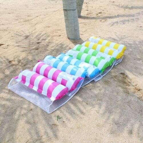 Folding Swimming Pool Floating Hammock Lounger Inflatable Drifting Raft Childrens Water Recreation Supplies