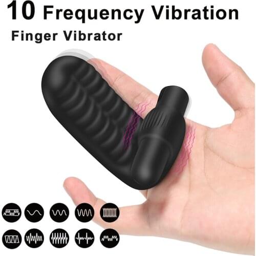 Clit Stimulator Silicone Finger Vibrator For Women G-spot Vibrator Clitoral Stimulation Massager Female Masturbation Sex Product