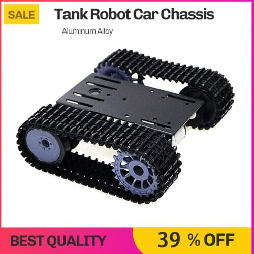 TP101 Smart Tank Chassis Tracked Chassis Remote Control Platform with Dual DC Motor for Arduino Smart Robot Car Chassis
