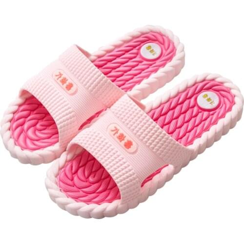 2019 TZLDN Hot Marketing Slippers Summer Floor Skid Proof Home Floor Slippers Indoor Flat Bathroom Sandal Slippers Women