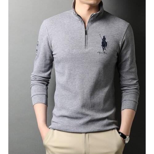 WANANSN Long Sleeve Polos For Men