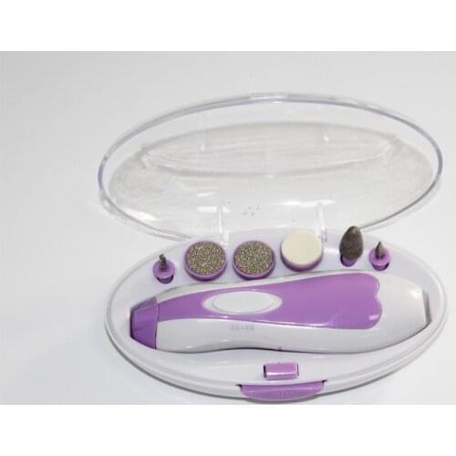 Women Baby Electric Manicure Pedicure Kit Set Nail Health Tool Shaping Cone Polishing Buffing Trimming Disc Cuticle Barrel