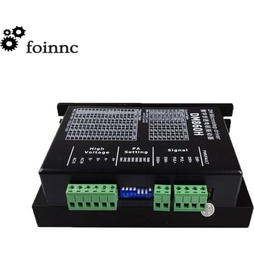 2-phase Digital Stepper motor driver DM860H microstep motor brushless DC motor shell for 57 86 stepper motor Nema23 34