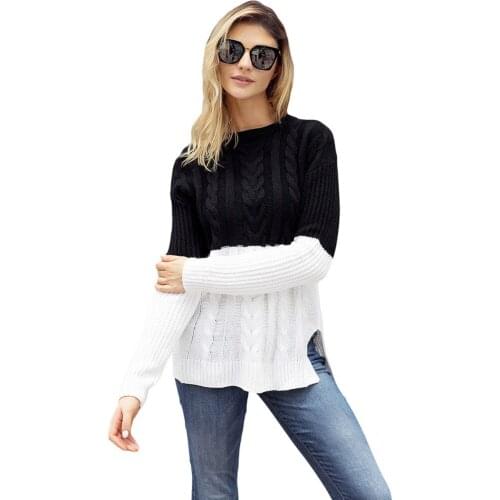 2018 Spandex O-neck Promotion Jumper Women Sweaters And Pullovers Winter New Neck Long Sleeve Skirt Knitting Pullover Sweater