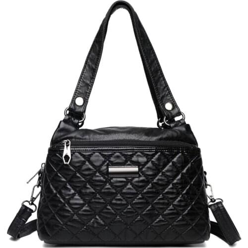 2021 new style soft washed leather PU retro womens handbag high quality womens coin purse handbag