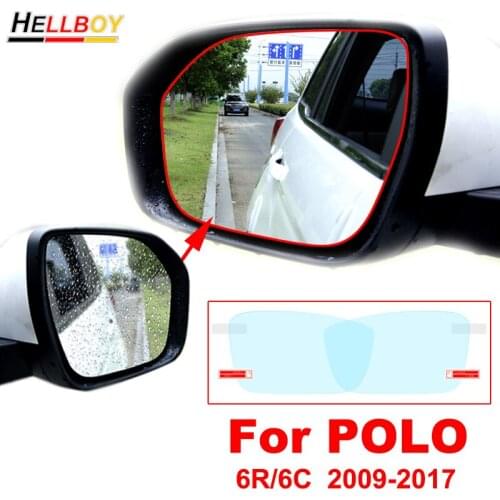 4pcs Rainproof Car Side View Mirror Anti Fog Film Sticker For Volkswagen VW POLO 6R 6C MK6 MK5 Rearview Mirror Waterproof Film