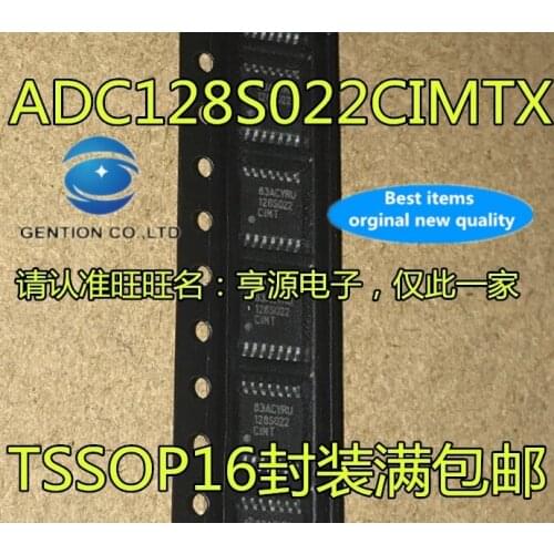 5PCS ADC128S022 ADC128S022CIMTX TSSOP16 AD converter IC in stock 100% new and original
