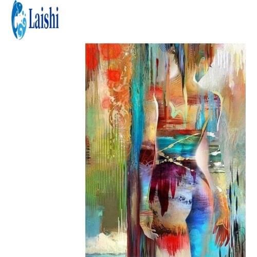 5D DIY Diamond Painting Colorful girl full round Cross Stitch Kits Embroidery Full Mosaic Rhinestone Craft Lovers for Home Decor