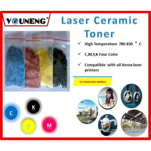 800 degree high temperature color ceramic toner powder Compatible For Ricoh and Xerox model vitrotype Print