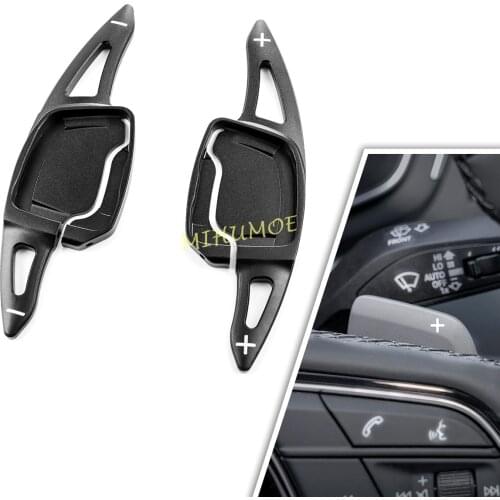 Aluminum Paddle Shifter Extension For 2019+ Audi A3 A4 S4 B9 A5 A6 C8 A7 Black