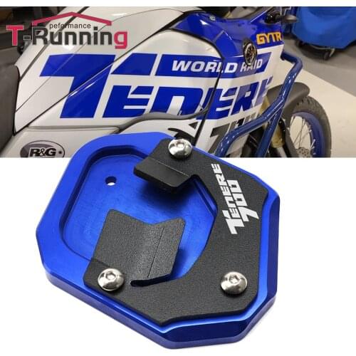 For YAMAHA TENERE 700 2019-2021 Tenere700 XTZ700 Motorcycle CNC Aluminum Extension Pad Side Bracket Side Bracket Plate Pad