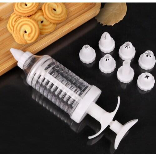 Cookie Biscuit Making Maker Pump Press Machine Decor Kitchen Mold Tools Set Cookie Cake Mould Gun Bakeware Gadget