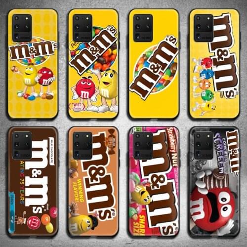 M&Ms Chocolate Nutella Bottle Phone Case for Samsung S20 plus Ultra S6 S7 edge S8 S9 plus S10 5G lite 2020