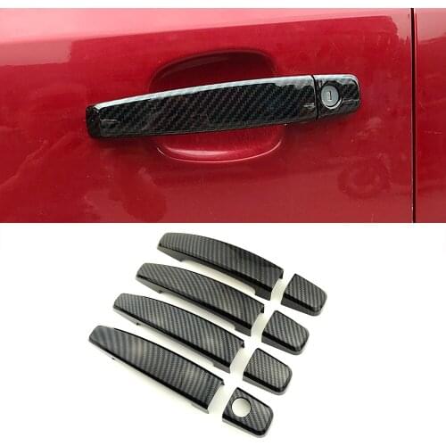 For Holden Captiva Insignia Astra Trax Carbon Fiber Color Modify Chrome Door Handle Cover Decoration Trim Protection Sticker
