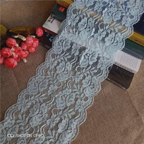 15cm E1810 wholesale soft mesh eyes Nylon Spandex stretch Jacquard lace trimmings decorative fabrics for lingerie dresses