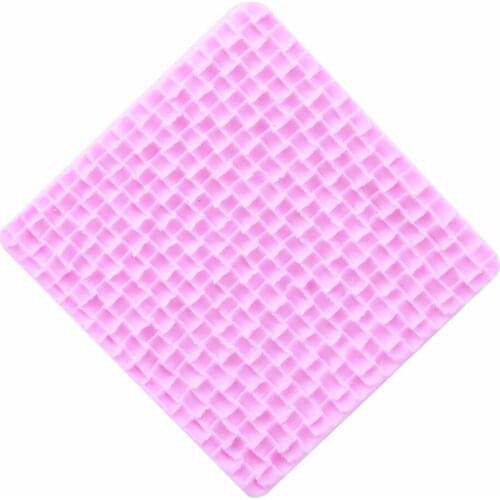 Ellenmar Sweater Fabric Knitting Mold Texture Embossed Pad Lace Mat Small Square Pattern Mold Fondant Cake Decorating Tools