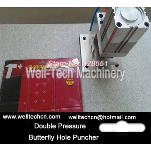 Hot Sale Pneumatic PVC Card Butterfly Hole Puncher Paper Board Hanging Hole Punching Mould