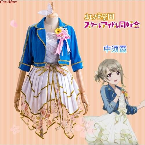 Hot Anime Love Live Nijigasaki High School Idol Club Nakasu Kasumi Cosplay Costume Just Believe Uniform Skirt Role Play Clothing