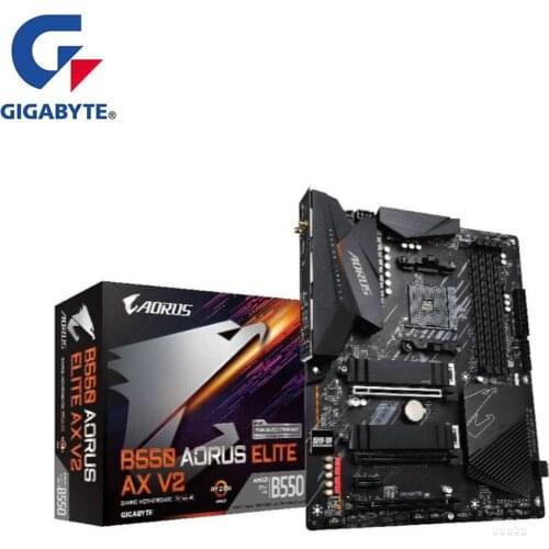 NEW For Gigabyte GA B550 AORUS ELITE AX V2 Motherboard AM4 DDR4 B550 Desktop Mainboard Support R5 R7 5800X 5600X 5300X