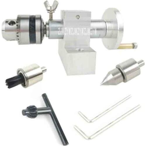 New DIY Miniature Woodworking Lathe Tailstock FYY058 Mini-lathe Retractable Tailstock, Lathe Thimbles For DIY Mini-lathe 0.6-6mm