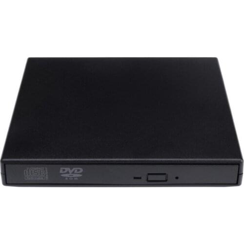 Free shipping Optical Optic Disc Drive Drives Portable USB 2.0 DVD CD DVD-Rom SATA External Case Slim for Laptop Notebook