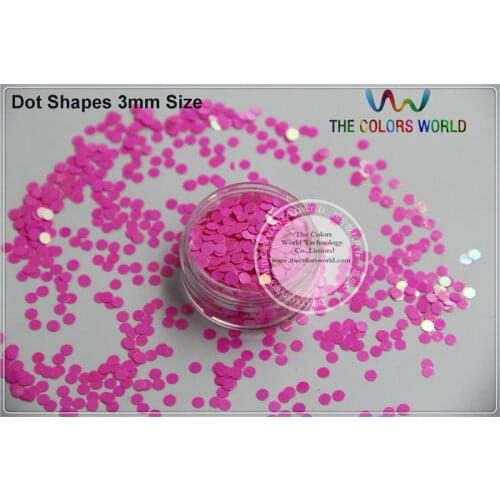 RI-11 Pearlescent Iridescent Rose Carmine Colors dot shapes confetti spangles glitter for or other DIY decoration 1pack=50g