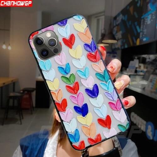 Luxury Painted Soft Silicone Case For iPhone 11 12 Pro Max 12mini SE 2020 8 7 6S 6 Plus X XR XS Max Matte Transparent TPU Cover