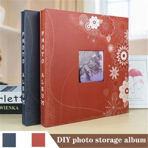 Creative DIY Production Photo Album Baby Growth Anniversary Birthday Wedding Photo Album CoveredSelf-Adhesive12 Inch Photo Album