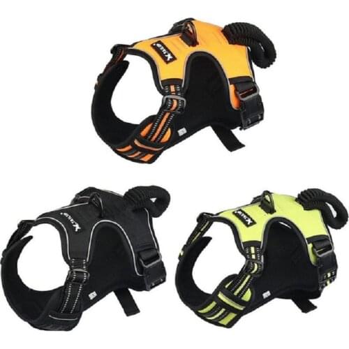 New Reflective Pet Dog Harness Accessories Pet Dog Training Vest for Medium Big Large Dogs Adjustable Outdoor Harness Pitbull
