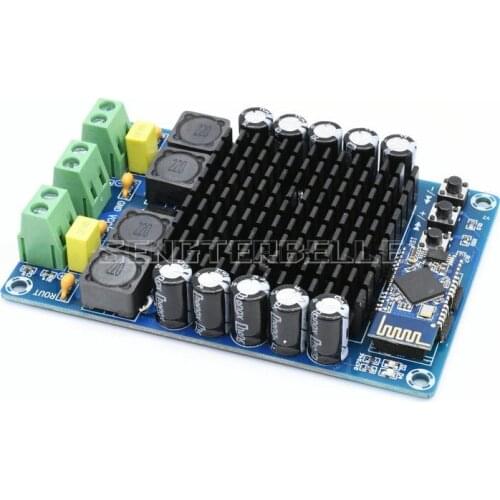 TDA7498 HD 4.1 Bluetooth Digital Amplifier Board 100W+100W Audio Amp Supply DC12-24V