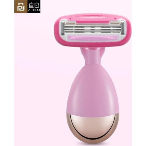Youpin ZHIBAI DL2 Manual Shaving Women body Ra zors Blade Shaving Hair Safety Lady Ra zor Head with replacement Ra zor Blades