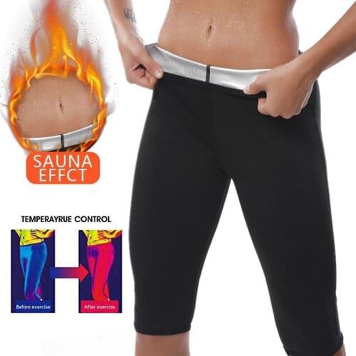 Women Hot Sweat Sauna Effect Slimming Pants Body Shaper Pants Shapers Fitness Short Shapewear Sports Workout Pants