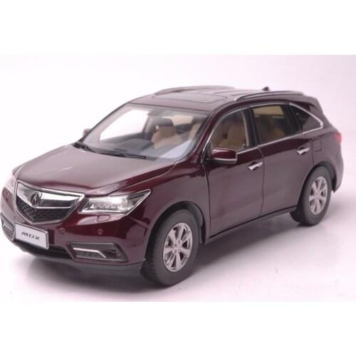 1:18 Diecast Model for Acura MDX 2016 Red Luxury SUV Alloy Toy Car Miniature Collection Gifts