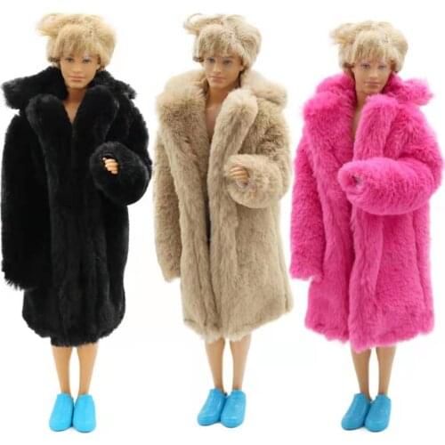 1/6 BJD Clothes Fashion Winter Coat Jacket for Ken Doll Clothes Outfits for Barbies Boyfriend Ken Prince Male DIY Toy Accessory