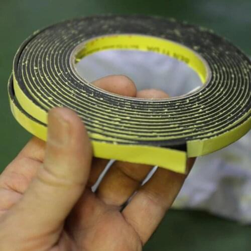 1Pcs 5Mx10MM Strong Single Sided Adhesive Waterproof Weather Stripping Foam Sponge Rubber Strip Tape For Window Door Seal Strip