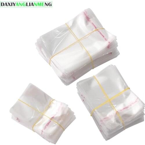 1000pcs Clear BOPP/Cellophane Bag 6x8cm(6+2) Transparent OPP gift bags Plastic packaging bags Self Adhesive Seal free shipping