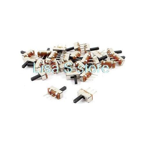 25pcs SS-12D00 3Pin PCB Mount 2 Position SPDT Horizontal Miniature Slide Switch