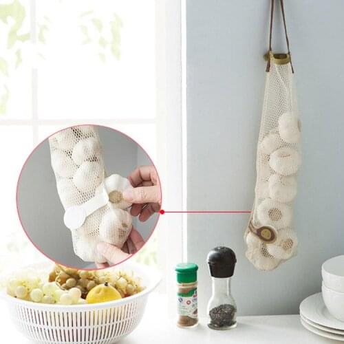 3pcs Storage Mesh Bag Kitchen Wall Hanging Sub-packaging Bag Fruit Vegetable and Melon Skin Mesh Bag Garbage Bag Storage Bag
