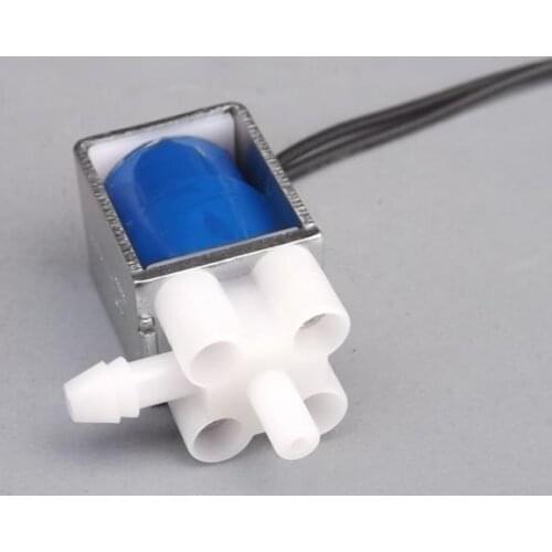 Two Position Three Way Miniature Solenoid Valve Small Electric Control Valve exhaust Drain valve DC 5V 6V