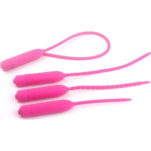 Sex Toys for Men NEW 10 Speed Long Urethral Vibrator Catheter Penis Plug Vibrating Urethra Sound Dilator Massager Vibration
