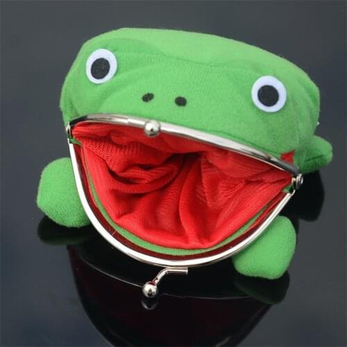Anime Cartoon Frog Wallet Cosplay Accessory Wallet Coin Purse Manga Flannel Wallet Cute Purse Kids Gifts Kawaii Accessories