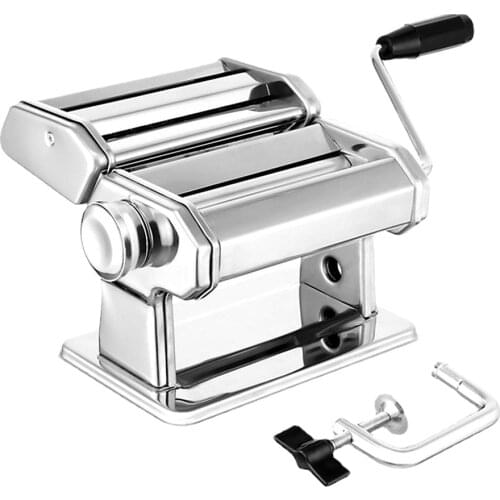 YT Noodle Maker Machine Manual Pasta Maker Noodle Press Cutter Machine 7 Thickness Settings Fresh Macaroni Lasagna Noodle Roll