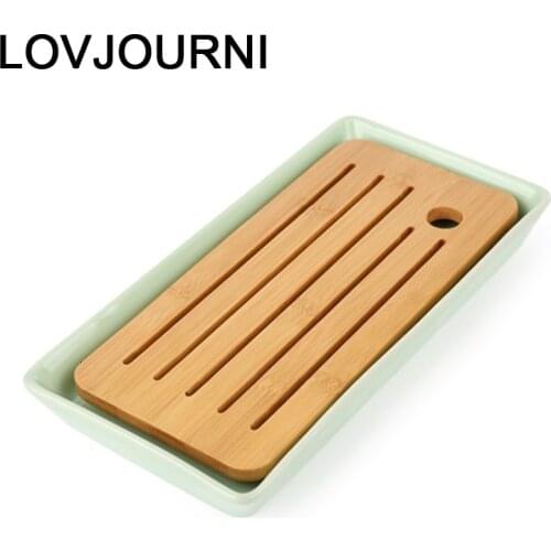 Chinese Dienblad Ceremony Sunum Tepsi Puer Set Accessories Juego De Te Chino Gongfu Holder Serving Kung Fu Tea Tray