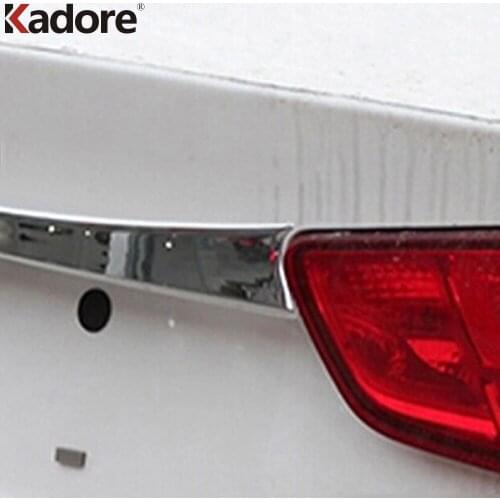For Kia K5 Optima 2015 2016 2017 Sedan ABS Chrome Rear Back Trunk Lid Cover Trim Tail Gate Protector Car Door Gate Adornment