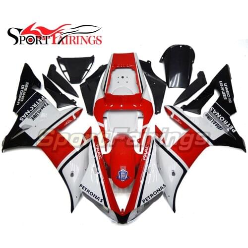 Fairings For Yamaha YZF R1 02 03 YZF-R1 2002 2003 ABS Plastic Motorcycle Fairing Kits YZF1000 Body Frame YAMALUBE White Red New