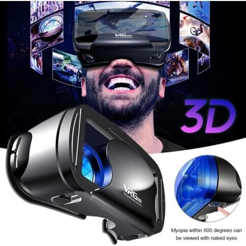 New VRG Pro 3D VR Glasses Virtual Reality Full Screen Visual Wide-Angle VR Glasses For 5 To 7 Inch Smartphone Eyeglasses Devices