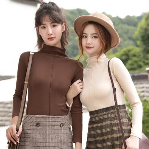 Casual Loose Cotton Long Sleeve Tops T-Shirt Pure Color Tops Women Clothing T Shirt Fashion Summer Spring Autumn Basic Top