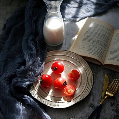 Retro Gauze Napkin Placemat Photography Props Multicolor Ins Gourmet Food Display Background Cloth Home Desktop Decorative Props