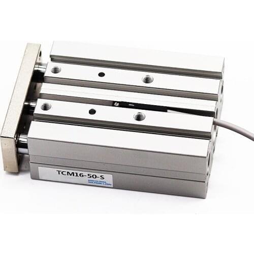 TCM TCM32 Small pneumatic TCL thin three-rod three-axis cylinder with guide rod TCM32-10 TCM32-20 TCM32-25 TCM32-30 TCM32-40